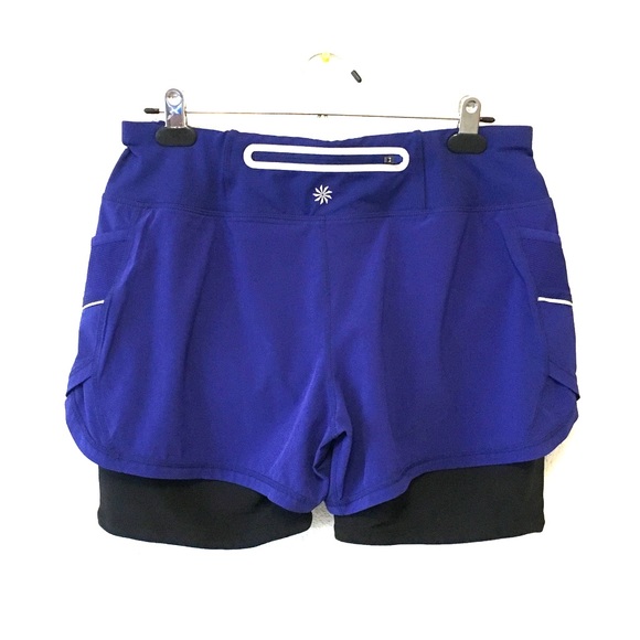 Athleta Pants - Athleta | Running Shorts Blue Medium Spandex